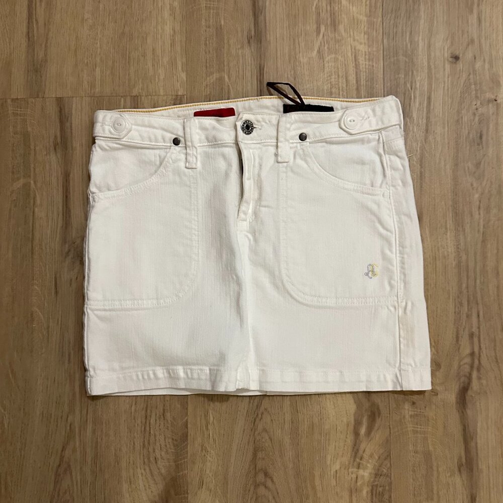 AG Adriano Goldschmied Denim Skirt "The Muse" in White - 27